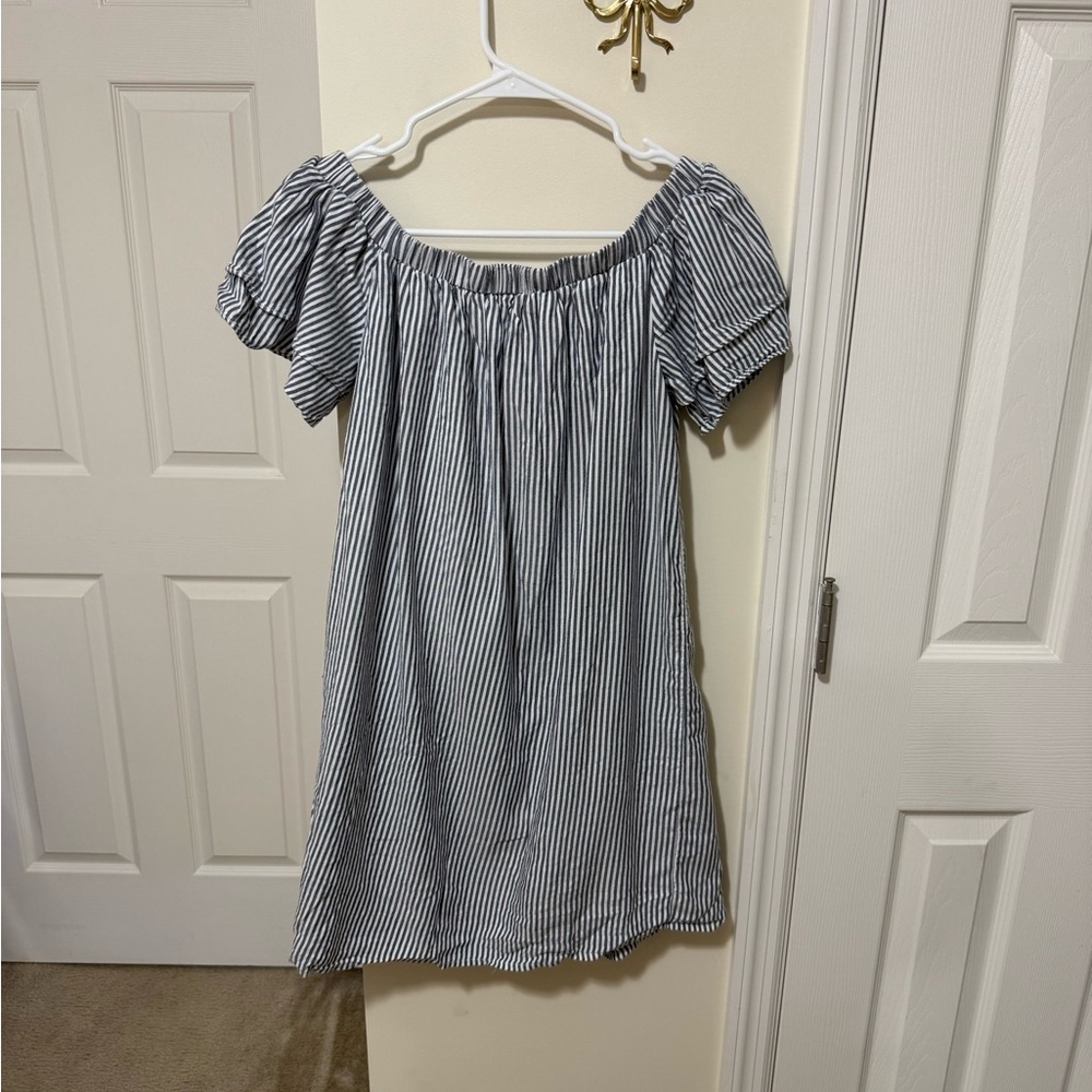 Old Navy Striped Mini Dress - Navy and White - Picture 2 of 2